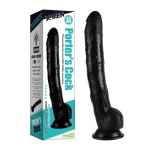 0270M  13 Huge Veined Dildo with Balls and Suction Cup Base