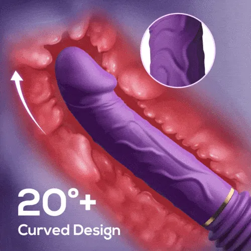 5 Thrusting & 8 Vibrating Dildo Machine with Handle and Sucker