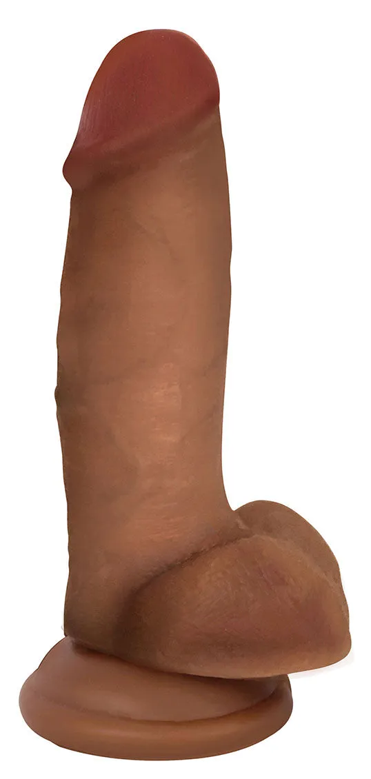 7 Bareskin Dildo With Balls Latte