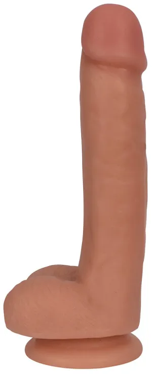 7 Slim Dildo With Balls - Vanilla