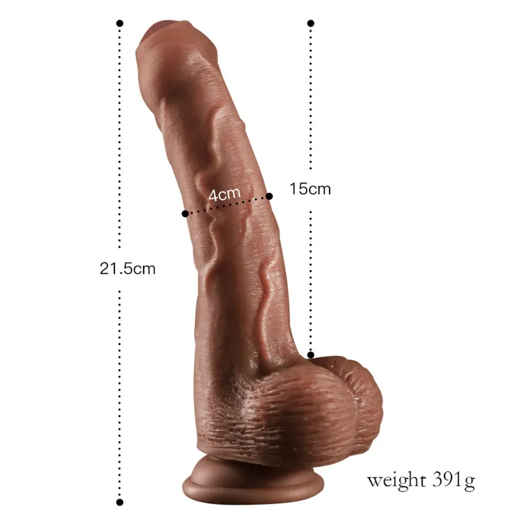 8 Inches Silicone Foreskin Dildo