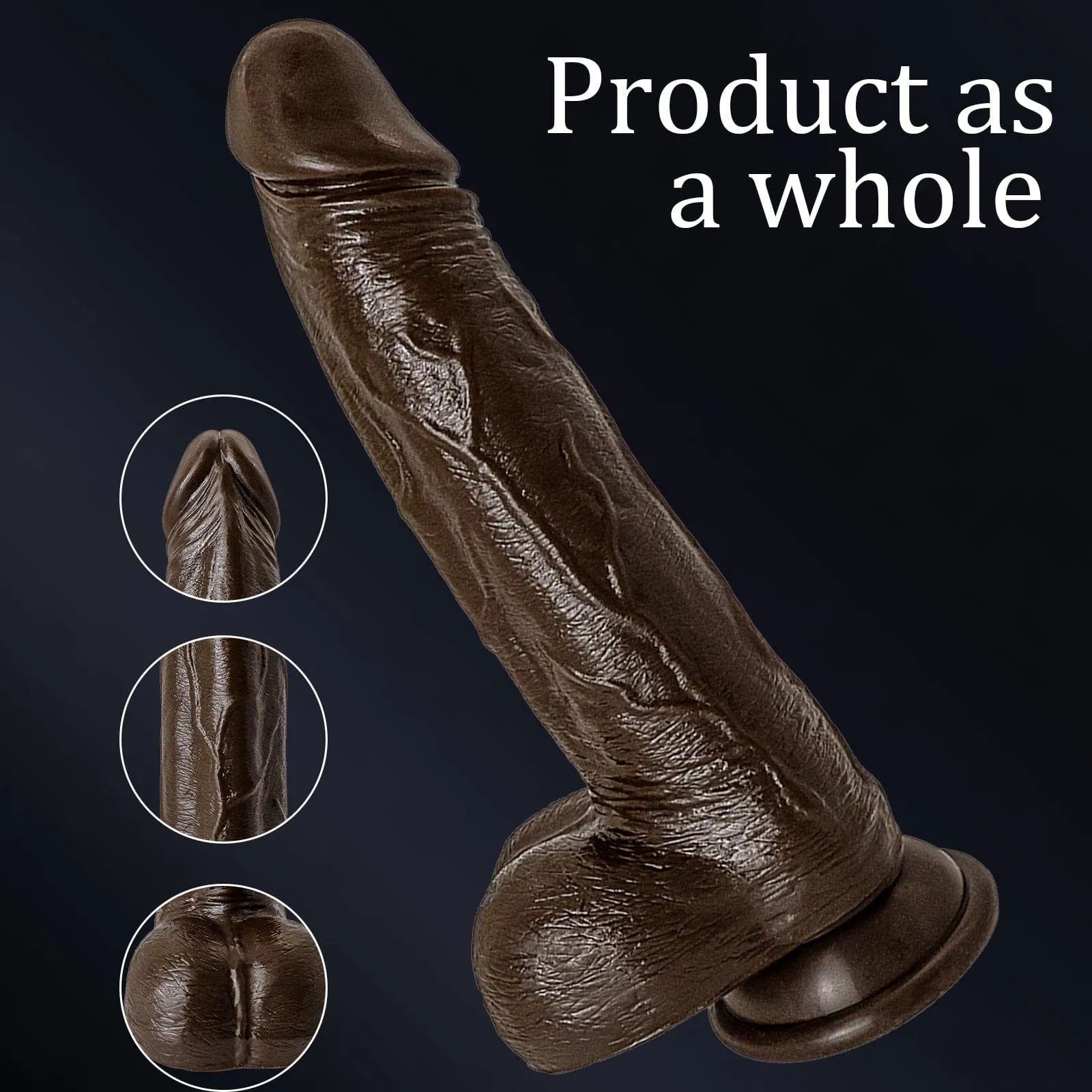 8.6-In Vibrating Thrusting Swing Thick Long Lifelike Dildo With Remote Control
