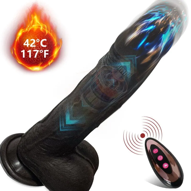 8.6-In Vibrating Thrusting Swing Thick Long Lifelike Dildo With Remote Control