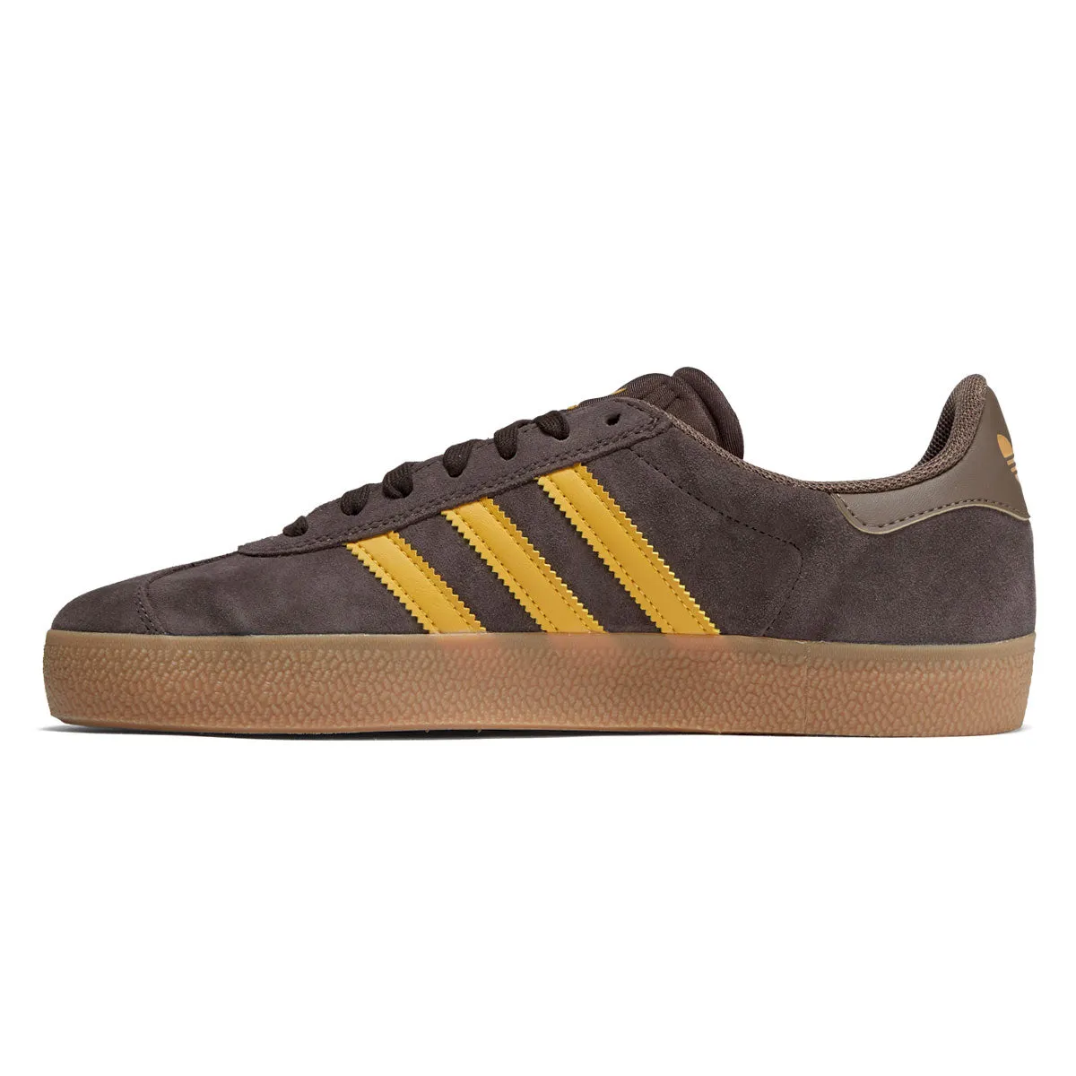 Adidas Gazelle Adv Shoes - Dark Brown/Yellow/Earth Strata