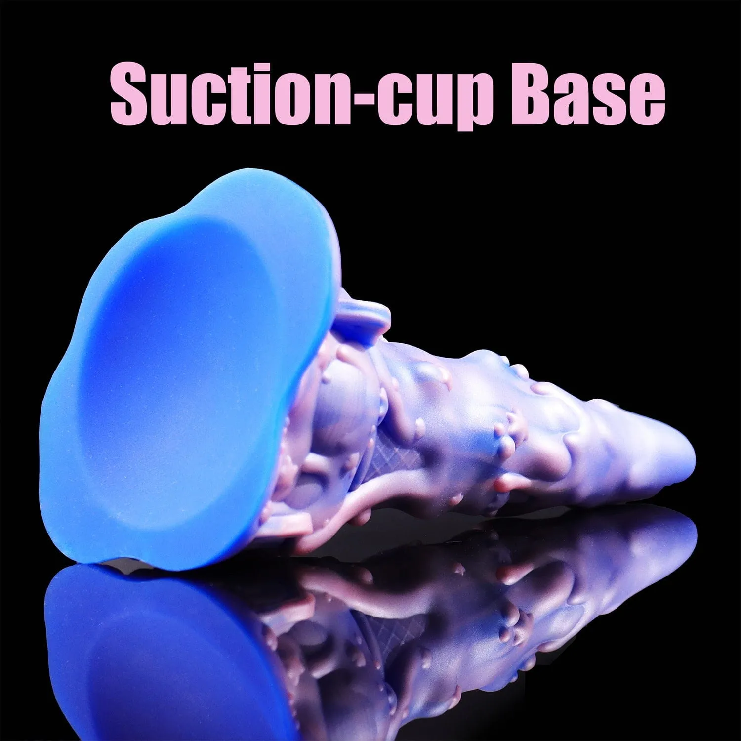 AIMITEX 7.48-inch Rainbow Ice Cream Liquid Silicone Fantasy Dildo Masturbation Massager