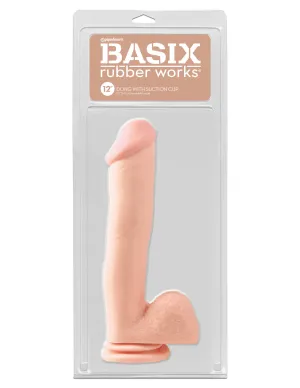 Basix - 12 Dong with Suction Cup