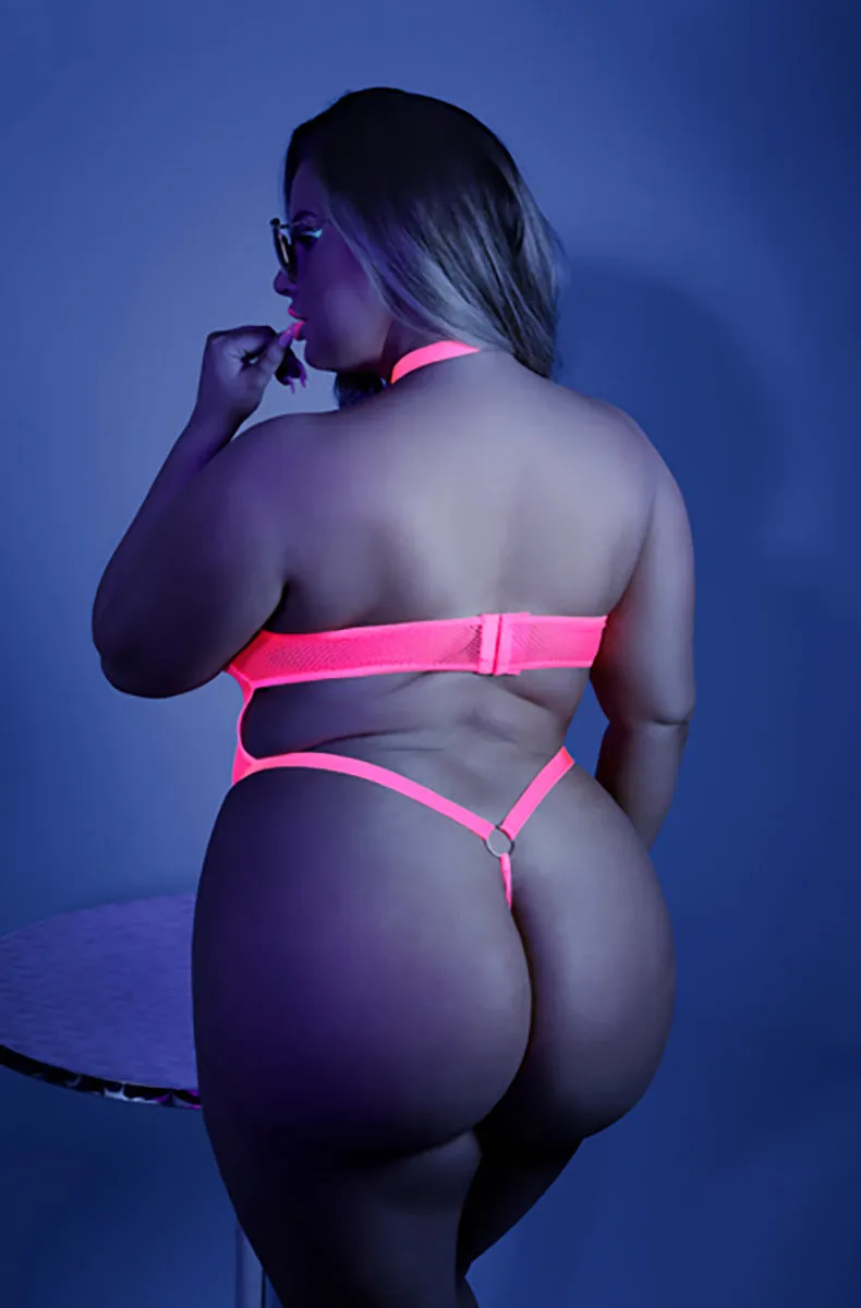 Black Light Neon Pink Bodysuit