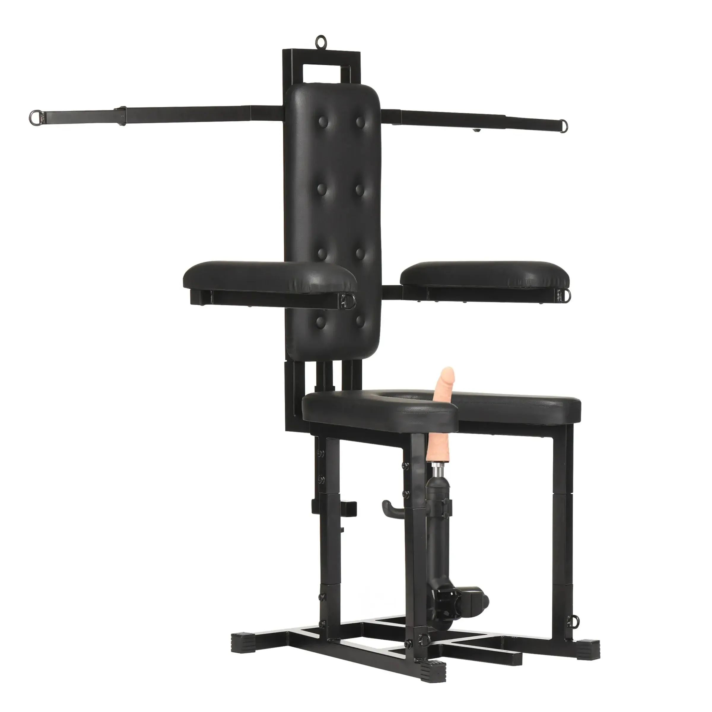Bondage Furniture Enforcer BDSM Chair with Sex Machine