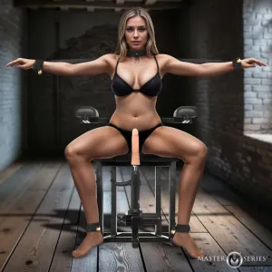 Bondage Furniture Enforcer BDSM Chair with Sex Machine