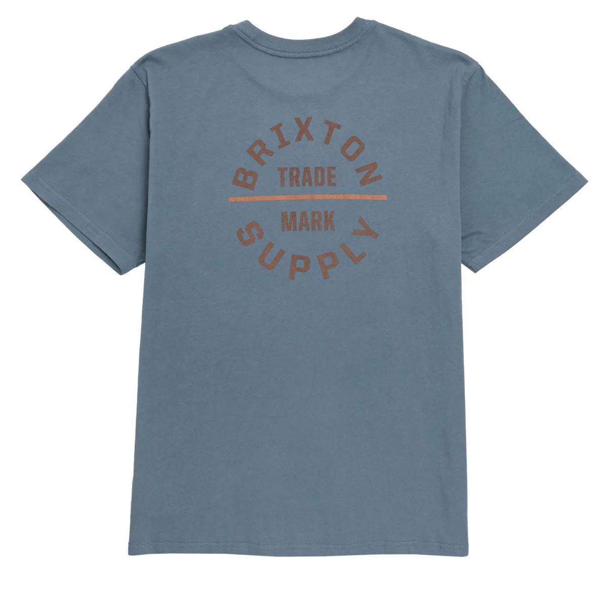 Brixton Oath V T-Shirt - Basalt/Dark Brown/Rust