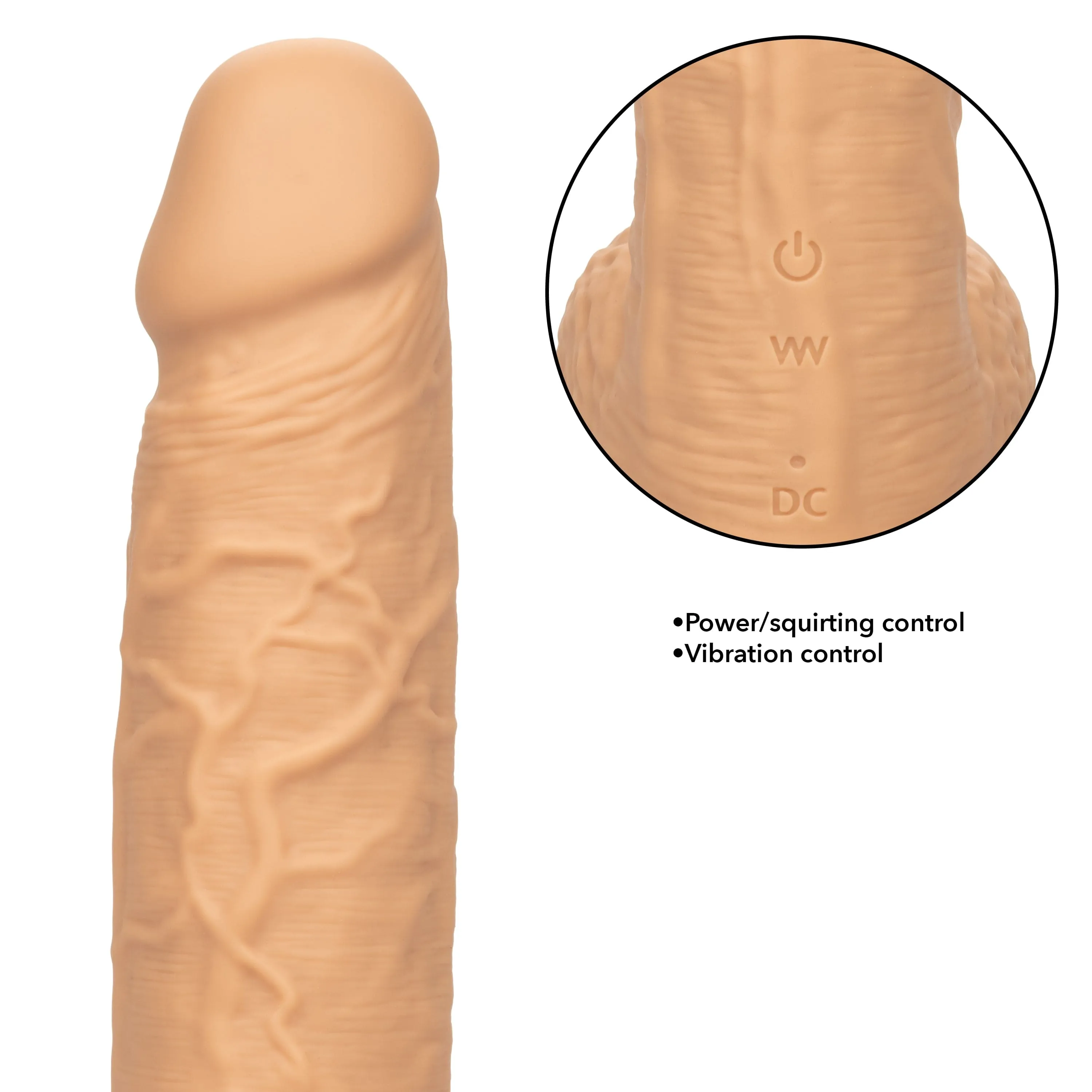 California Exotics - Squirting Fuck Stick Silicone Realistic Dildo Vibrator 8.95