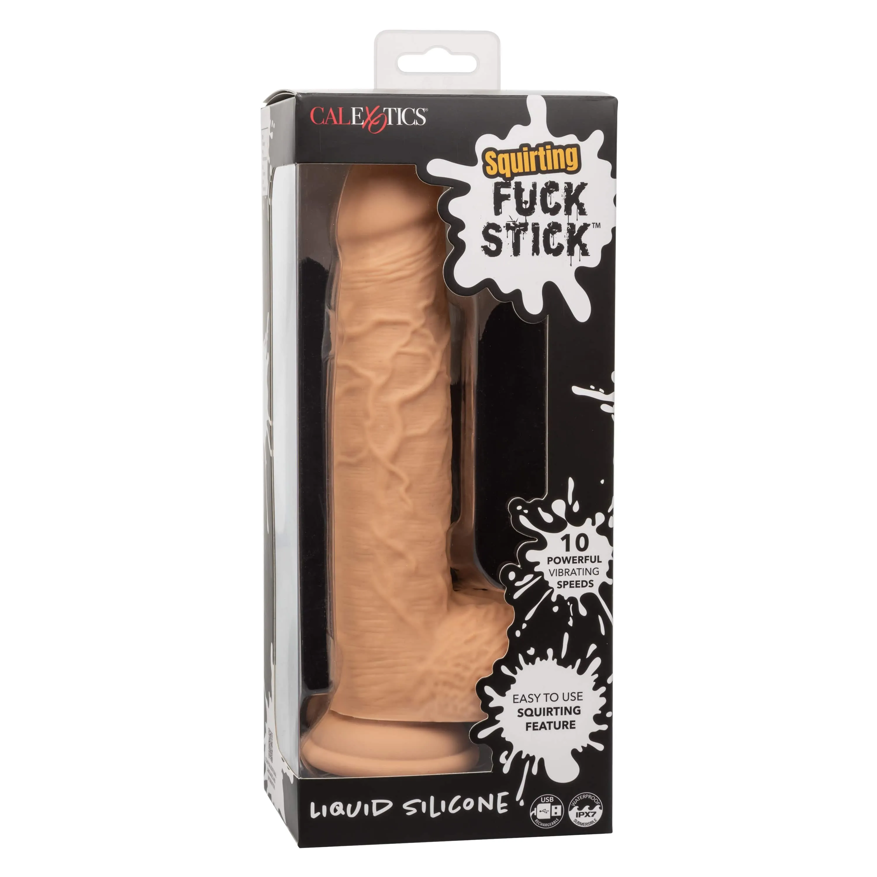 California Exotics - Squirting Fuck Stick Silicone Realistic Dildo Vibrator 8.95