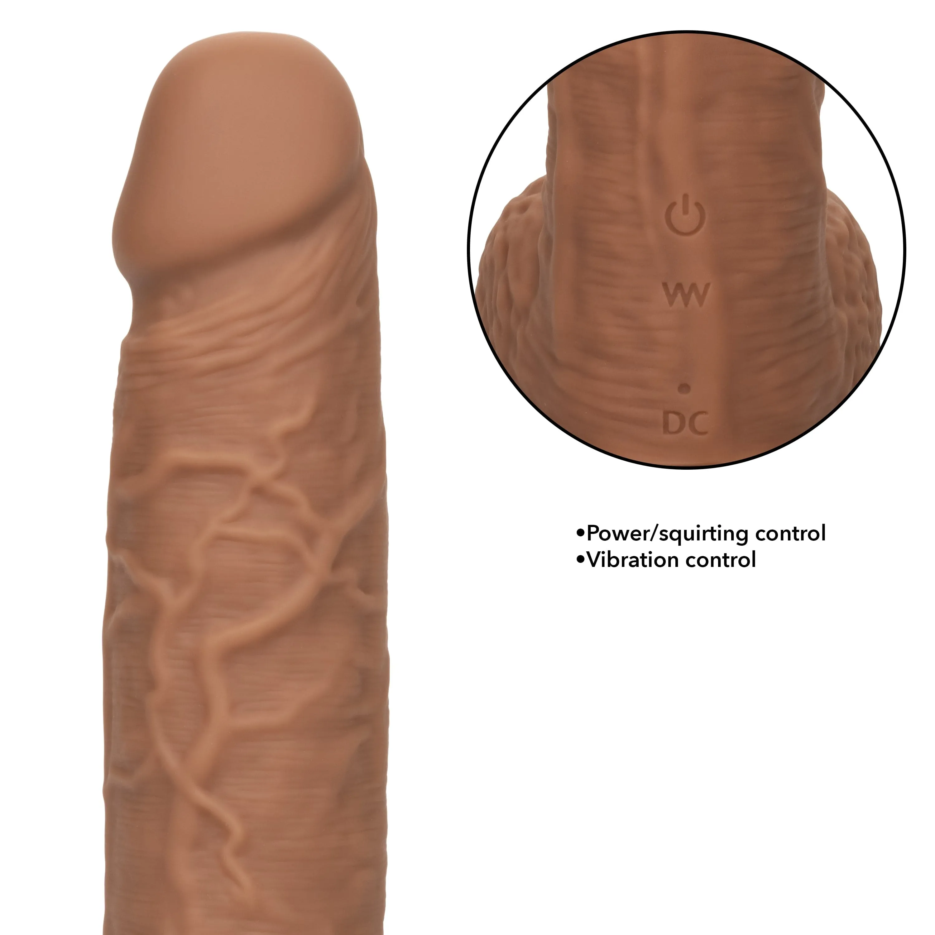 California Exotics - Squirting Fuck Stick Silicone Realistic Dildo Vibrator 8.95