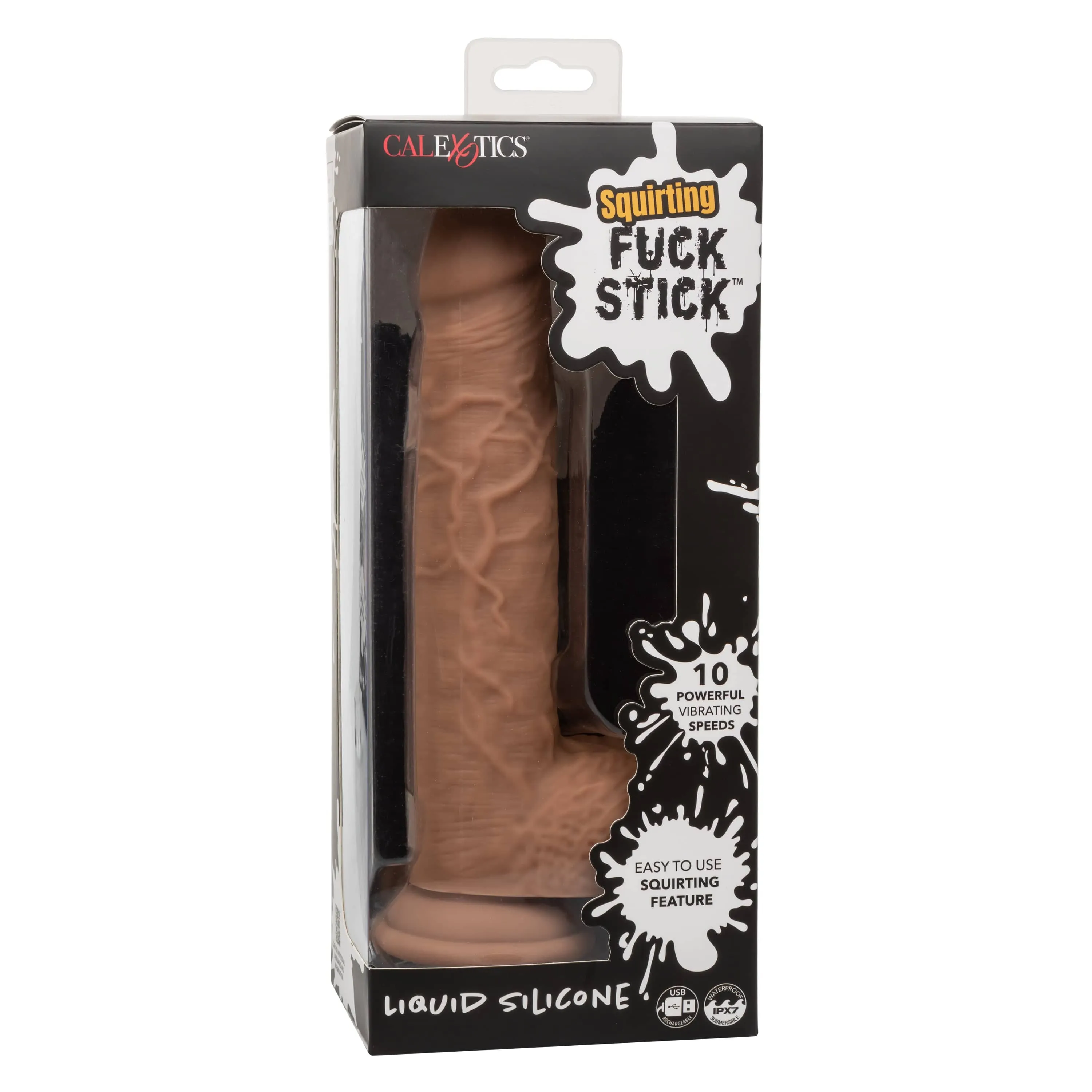California Exotics - Squirting Fuck Stick Silicone Realistic Dildo Vibrator 8.95