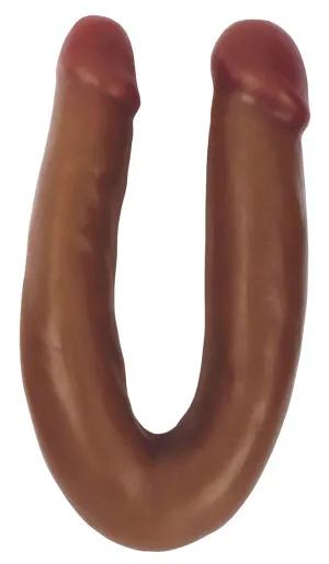 Double Dipper Slim Double Dildo - Chocolate