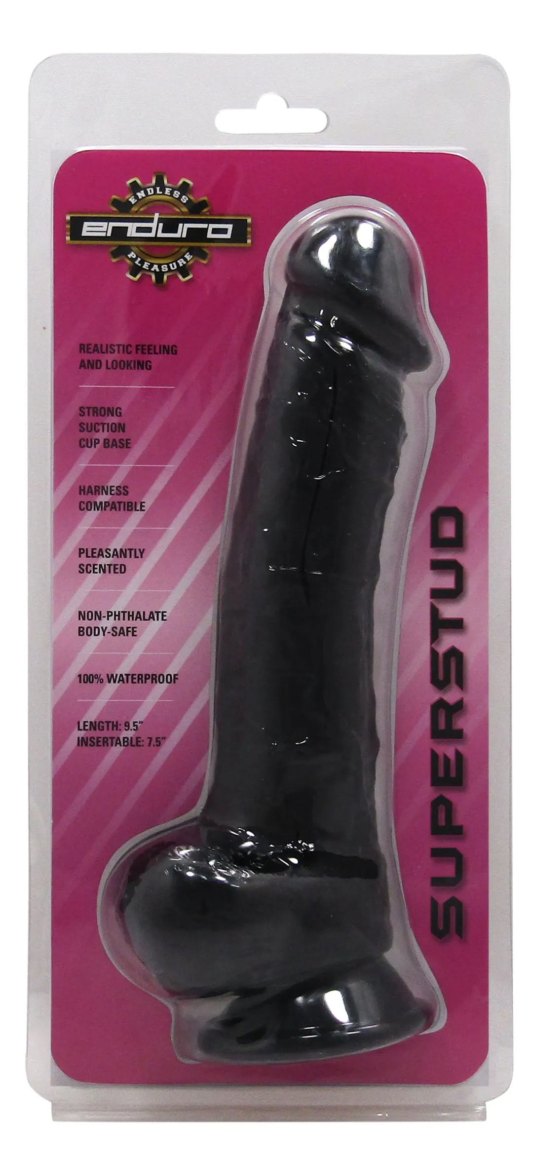 Enduro 9.5in Black Dildo