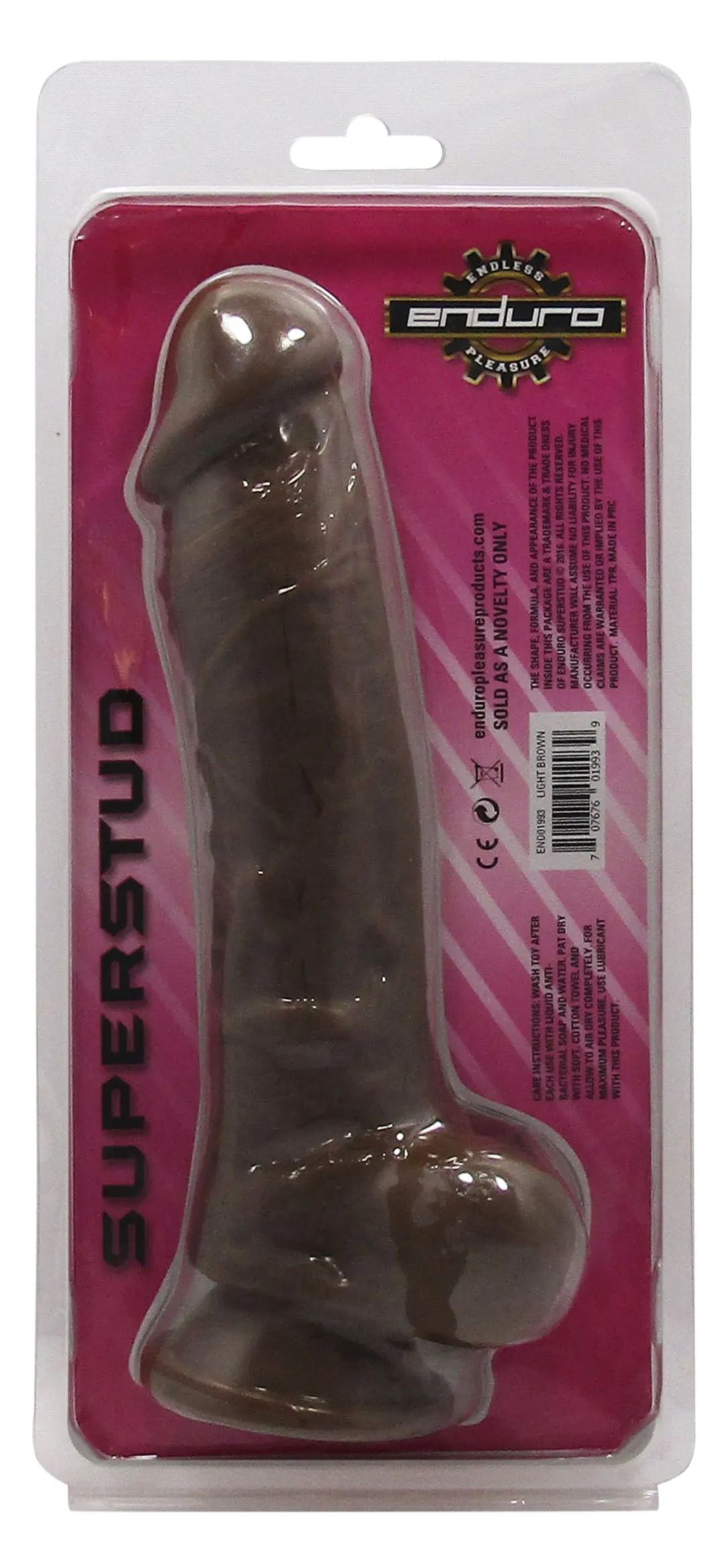 Enduro 9.5in Brown Dildo
