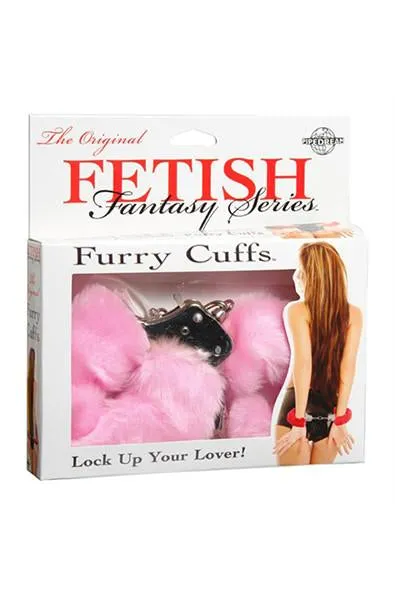 Furry Cuffs in Pink
