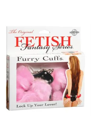 Furry Cuffs in Pink