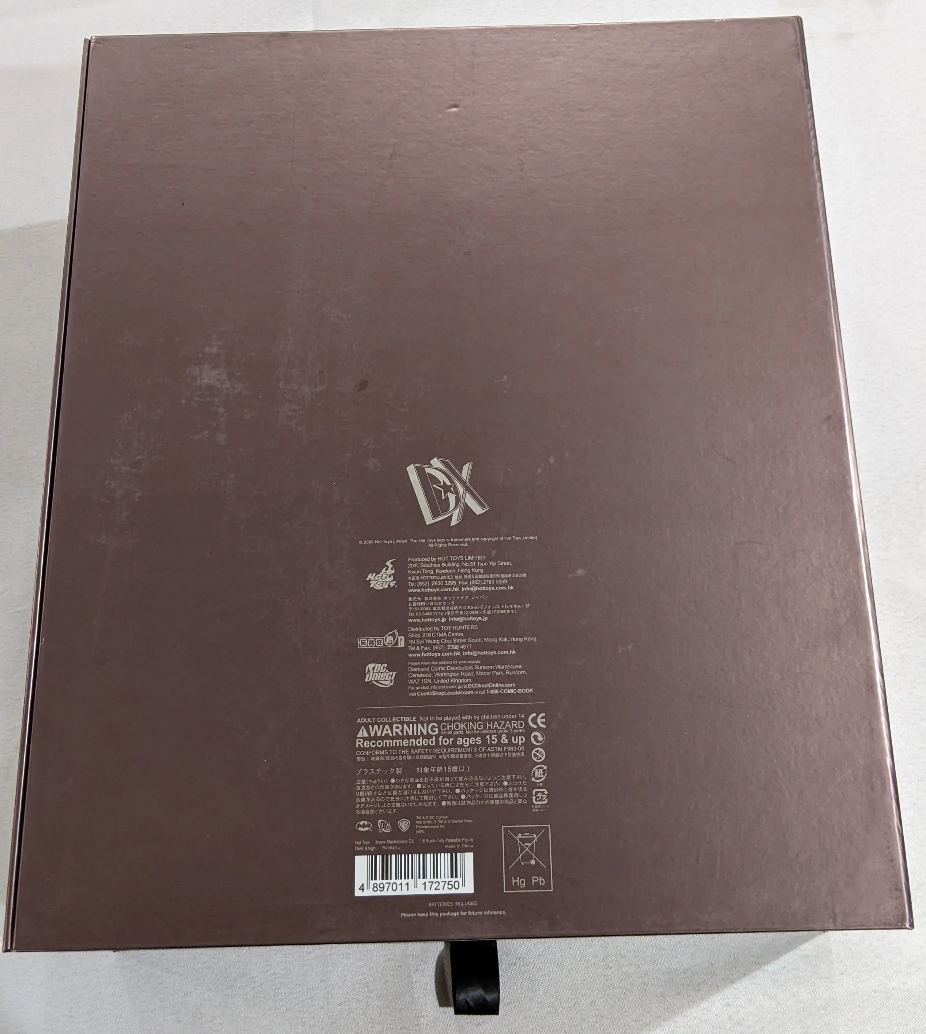Hot Toys 1/6 The Dark Knight Batman Movie Masterpiece Sixth Scale Figure DX02 *Open Box*