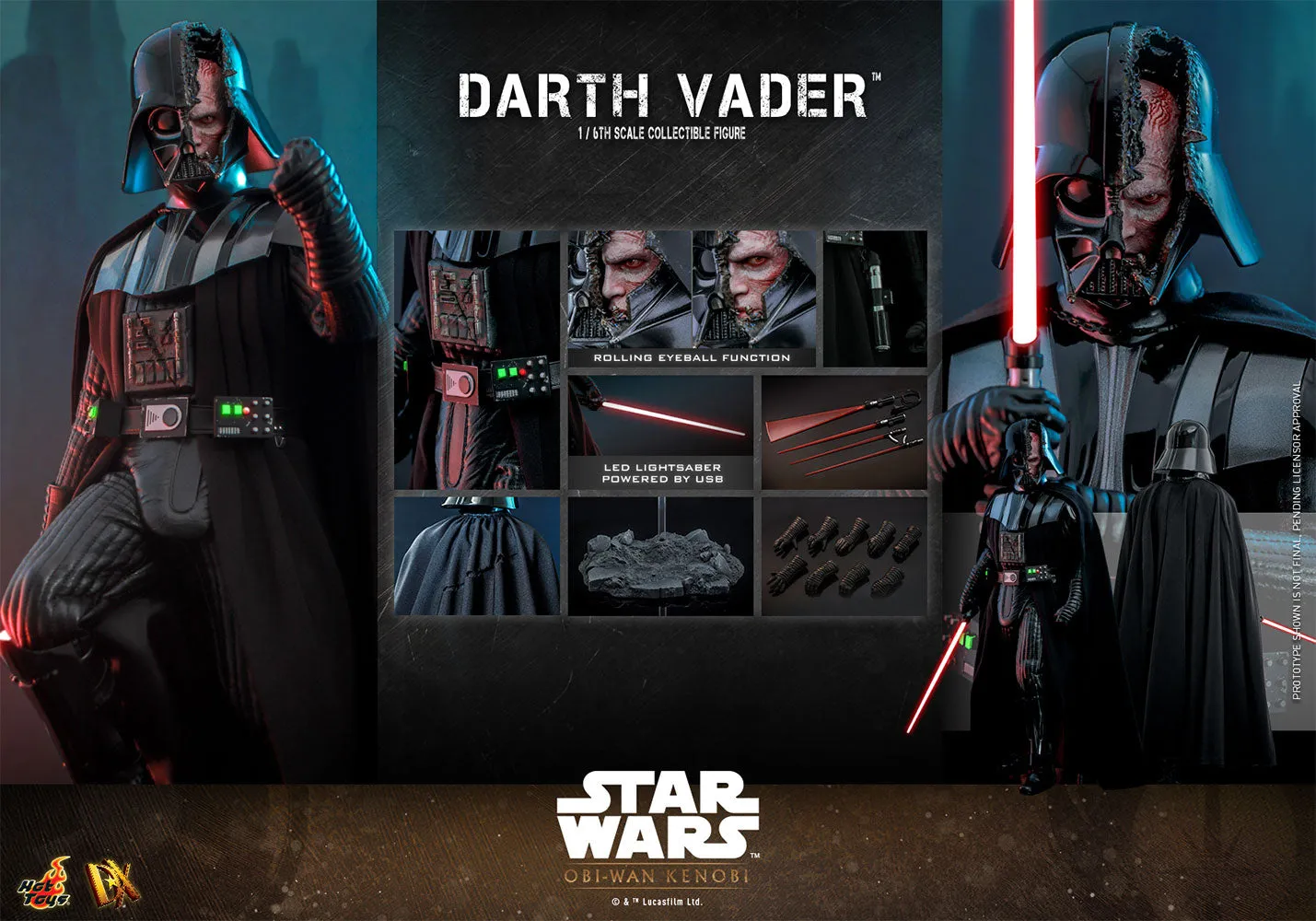 Hot Toys DX Series – Star Wars: Obi-Wan Kenobi - Darth Vader (Collector Edition)