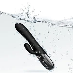 Hypnotic - Black - Thrusting Rabbit With Swinging Clitoral Stimulator
