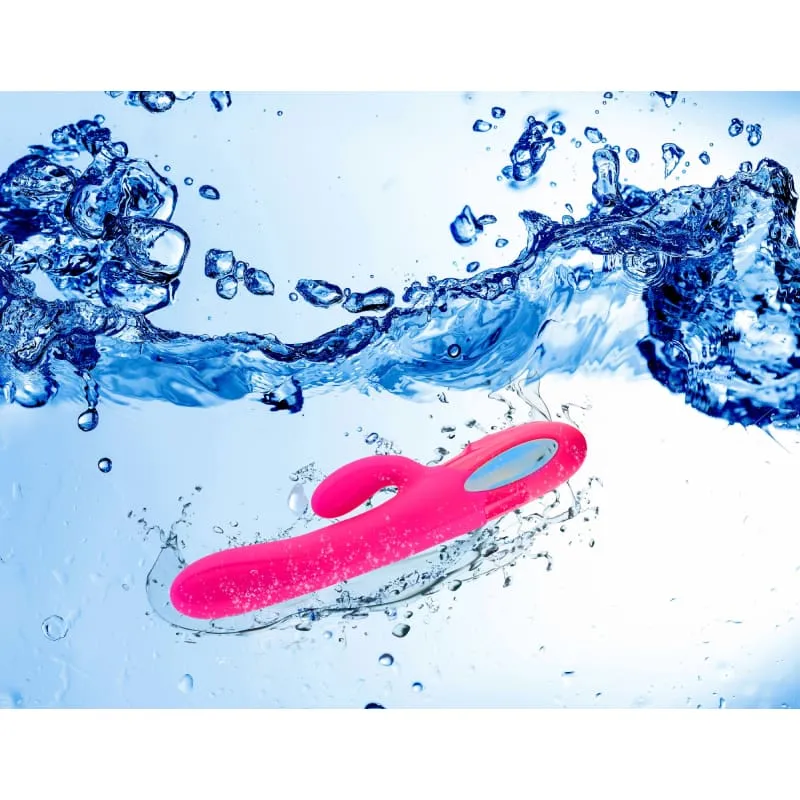 Hypnotic - Hot Pink - Thrusting Rabbit With Swinging Clitoral Stimulator