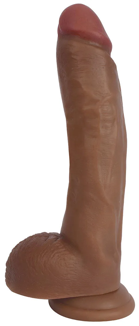 Jock 10 Dildo With Balls - Latte