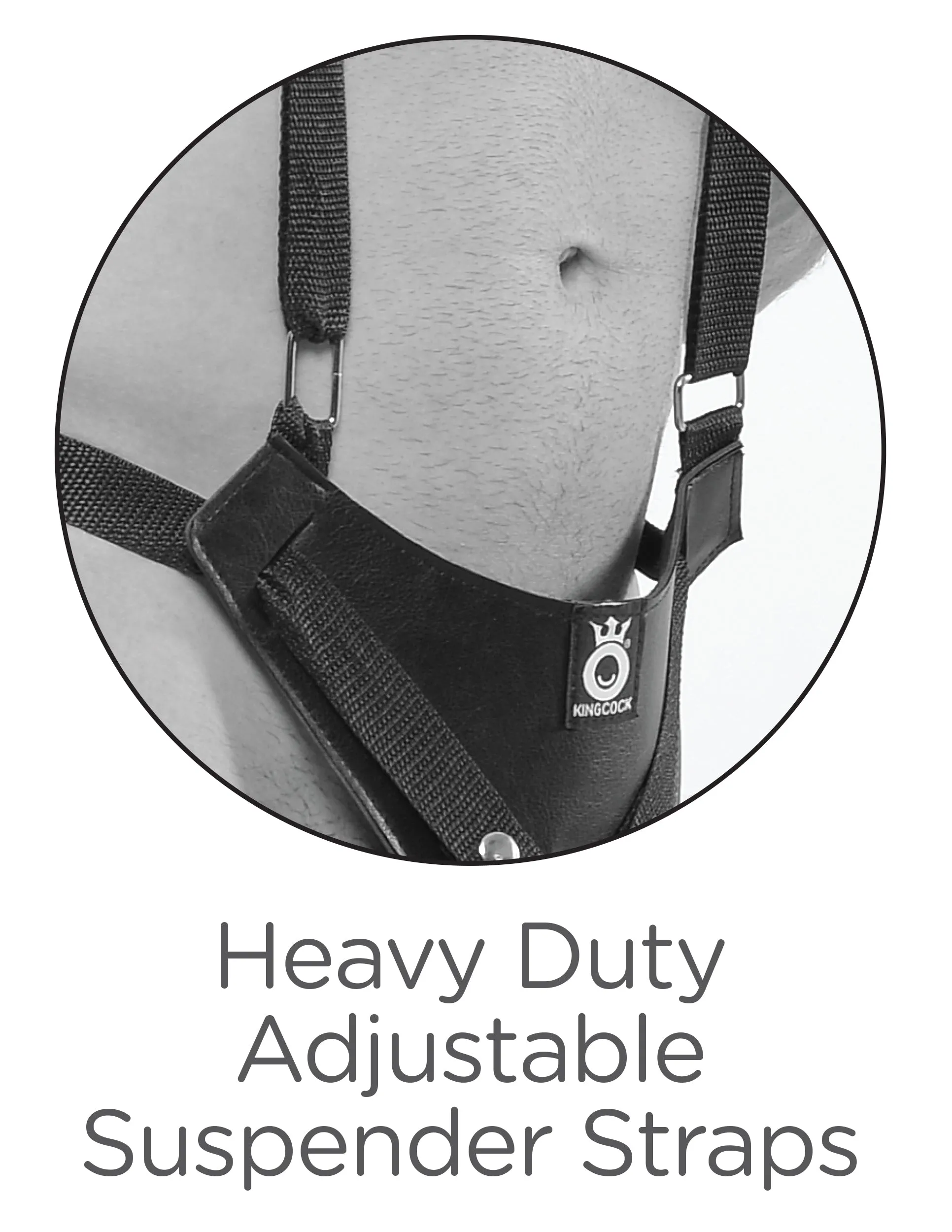 King Cock 11 Two Cocks One Hole Hollow Strap on Suspender System