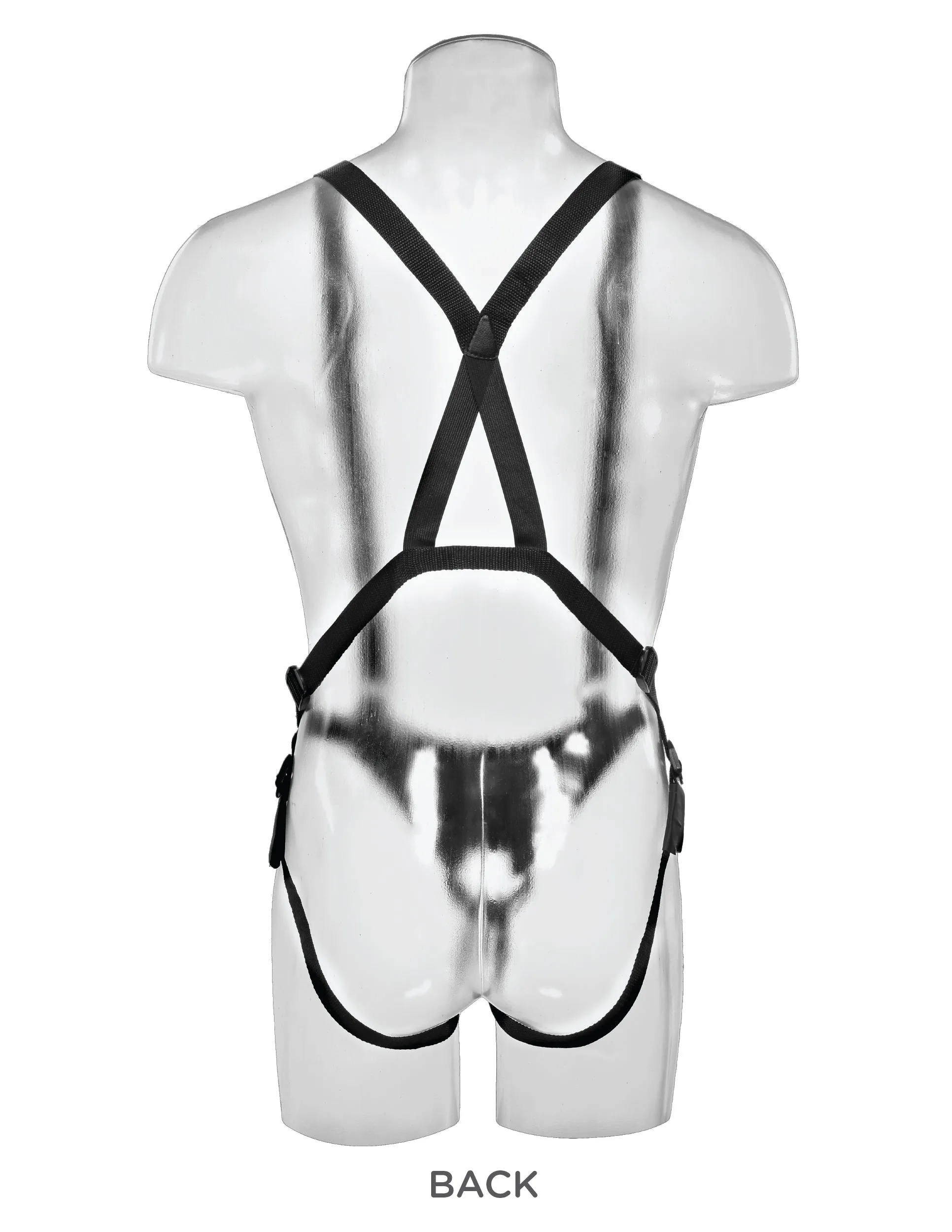 King Cock 11 Two Cocks One Hole Hollow Strap on Suspender System