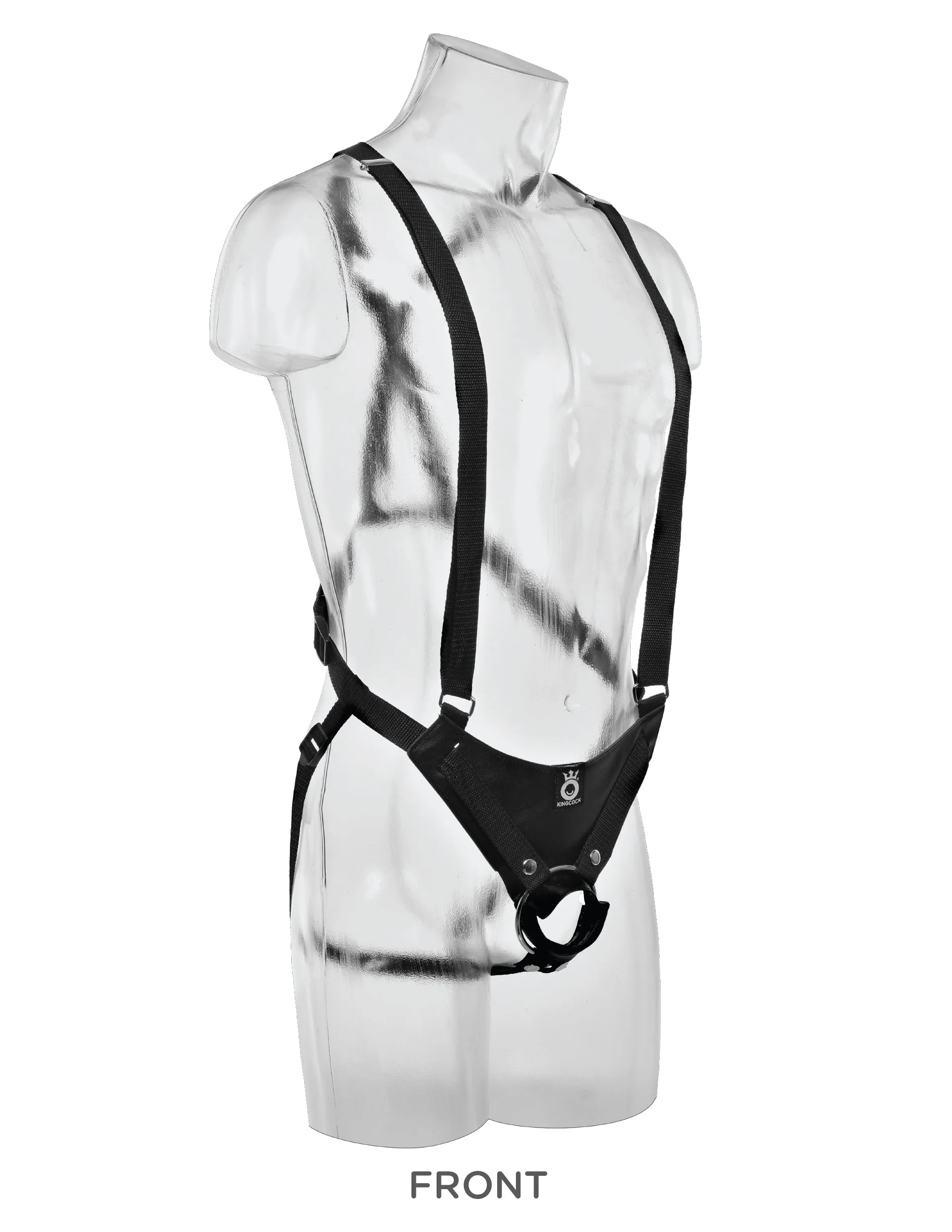 King Cock 11 Two Cocks One Hole Hollow Strap on Suspender System