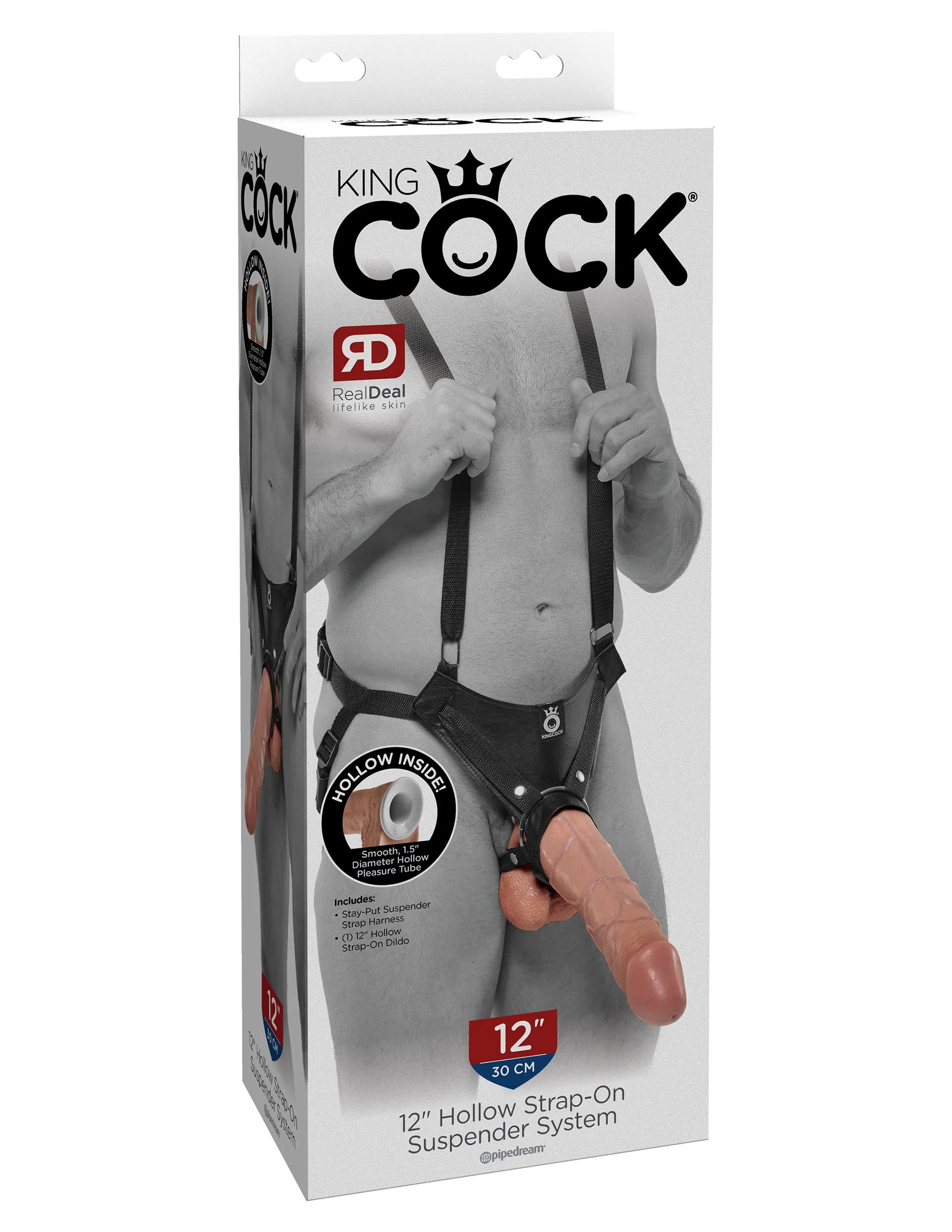 King Cock 12 Hollow Strap On Suspender System