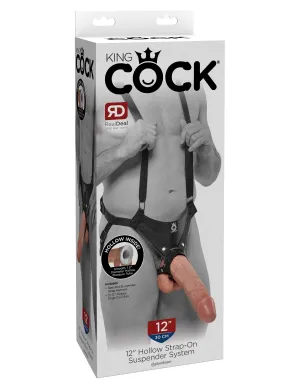 King Cock 12 Hollow Strap On Suspender System