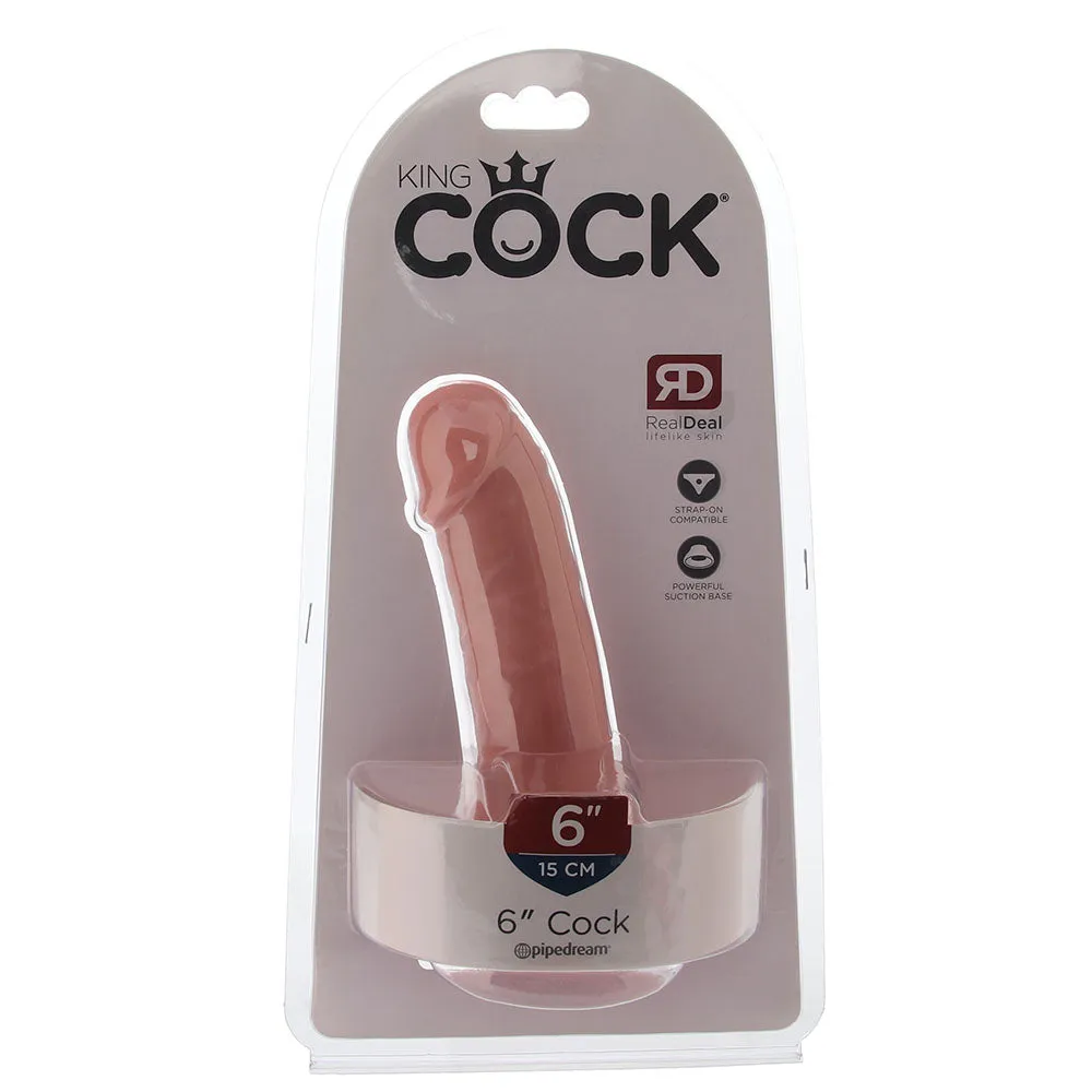 King Cock 6 Inch Dildo in Flesh
