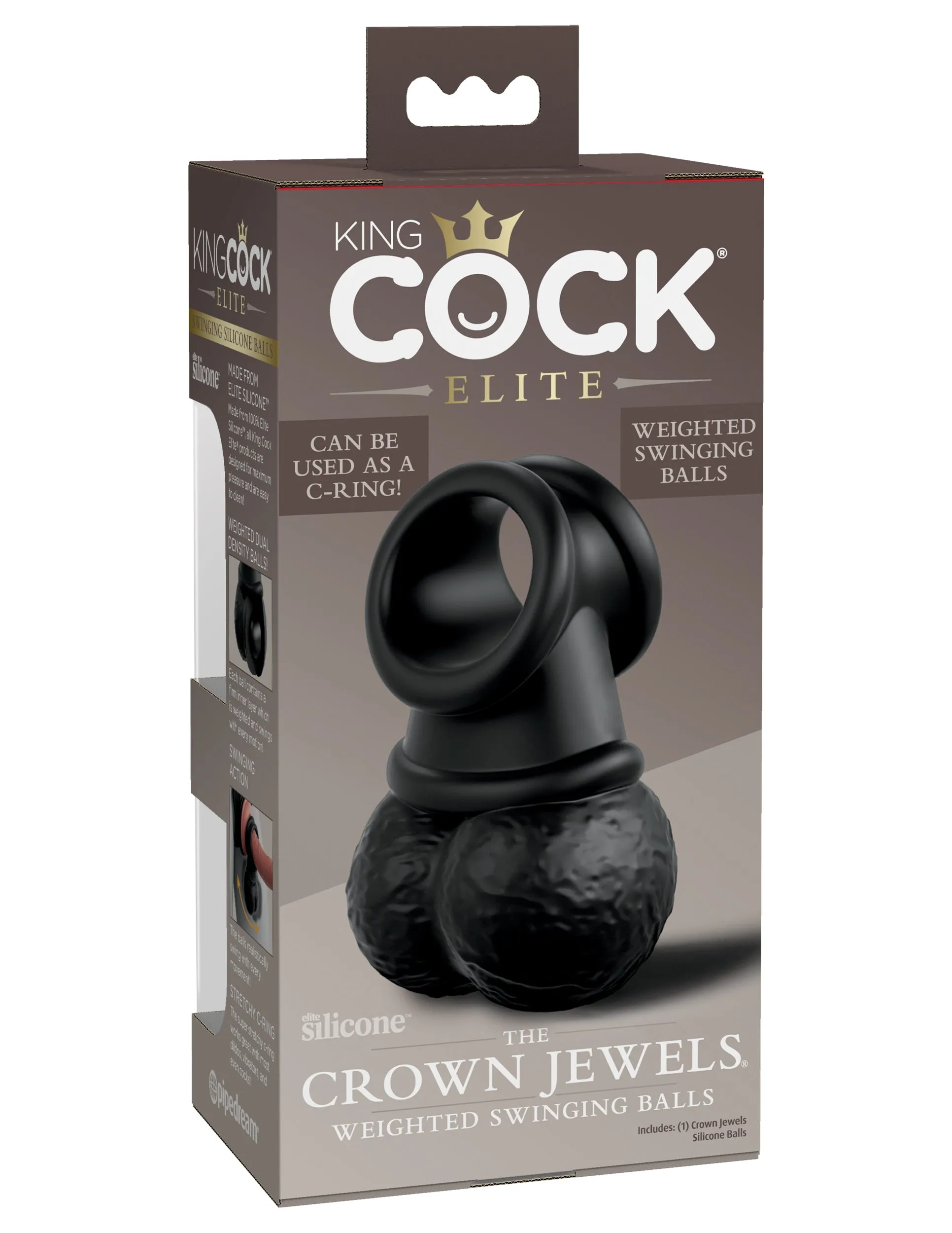 King Cock Elite The Crown Jewels Weighted Swinging Balls