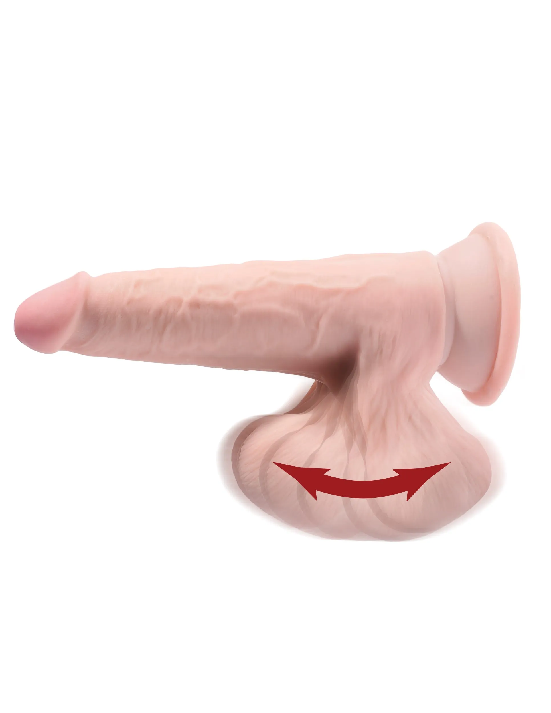 King Cock Plus 6 Triple Density Cock With Swinging Balls