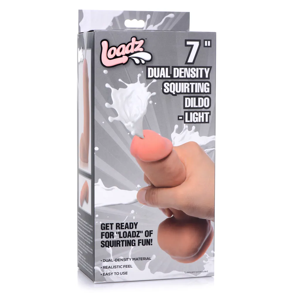 Loadz 7" Realistic Girthy Dual-Density Squirting Dildo