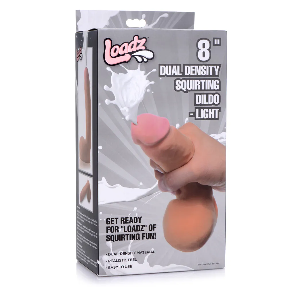 Loadz 8" Realistic Dual-Density Squirting Dildo