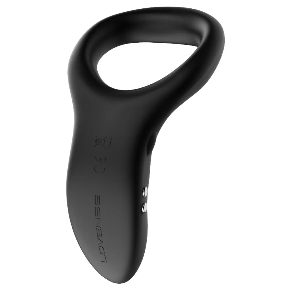 Lovense Diamo Bluetooth Vibrating Cock Ring With Perineal Arm