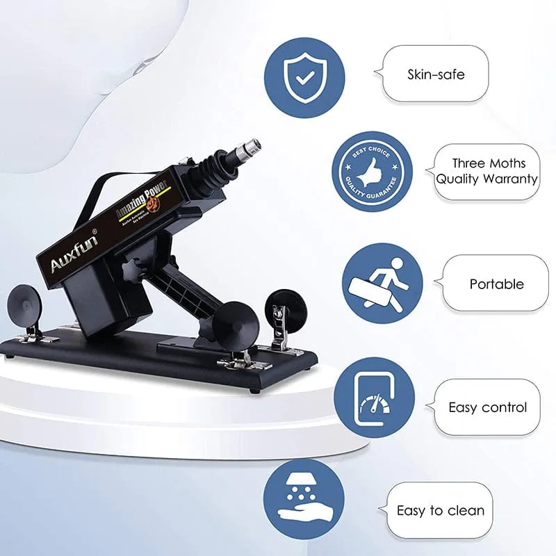 Lurevibe - Automatic Sex Machine Sex Toys Love Machine Device Gun with 6 Attachments