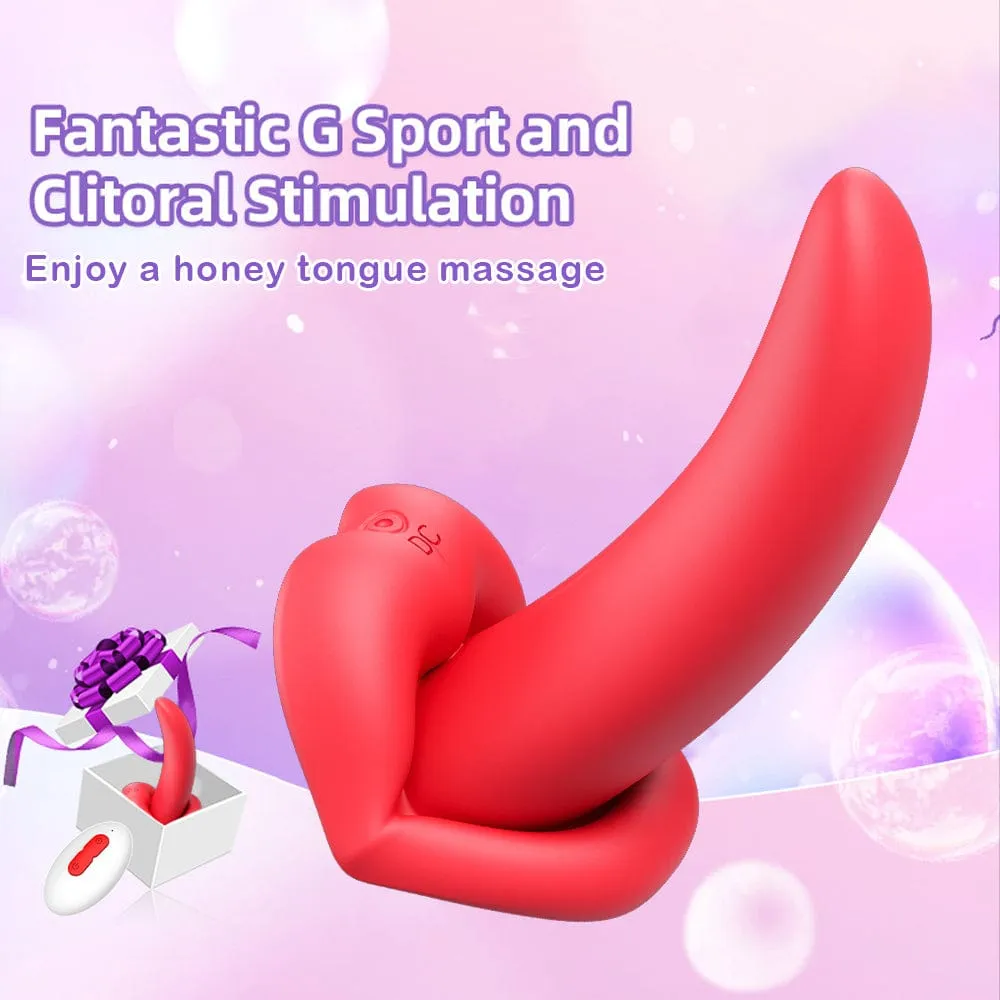Lurevibe - Honey Tongue Wireless Remote Control 10 Frequency Wearable Vibrator