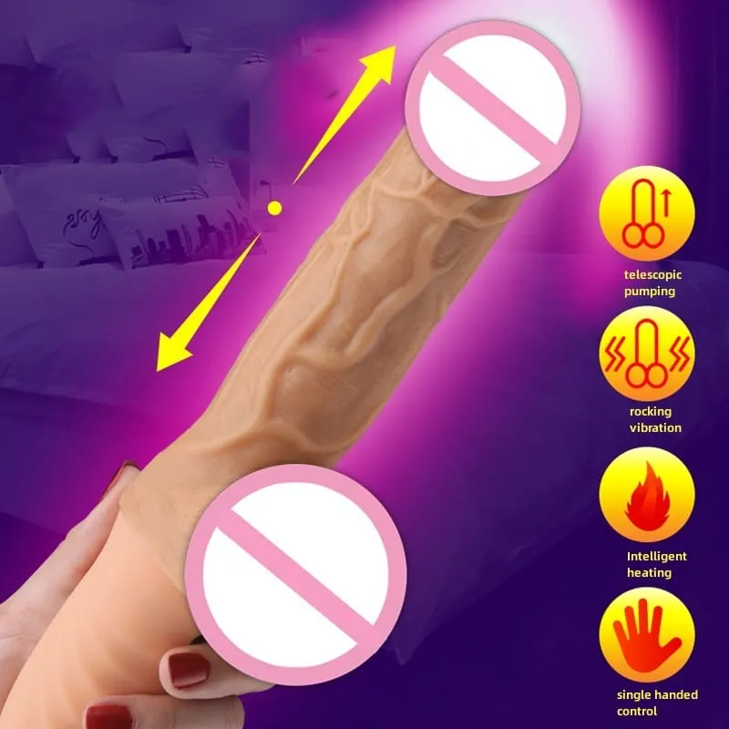 Lurevibe - Women Telescopic Cannon King Automatic Vibration Heating Simulation