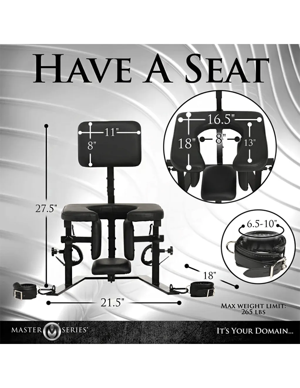 Master Series Pleasure Throne Oral Sex Chair