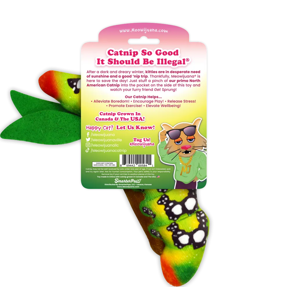 Meowijuana Get Sprung Refillable Caterpillar Cat Toy