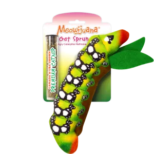 Meowijuana Get Sprung Refillable Caterpillar Cat Toy
