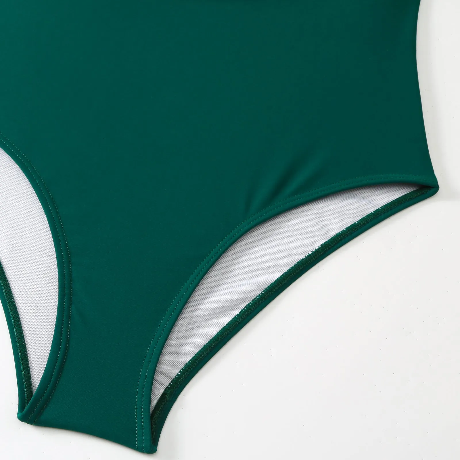 Monokini Solid Color Swimsuit with Floral Sarong By Sinderella