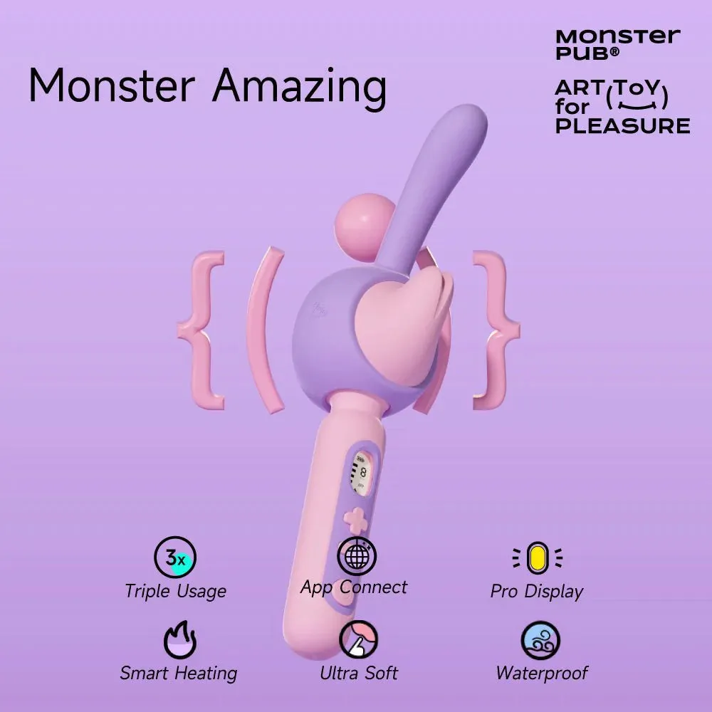 Monster Pub Amazing AV Wand Vibrator App-Controlled