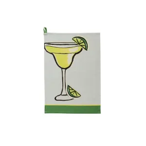 Mudpie Margarita Colored Trim Cocktail Towel