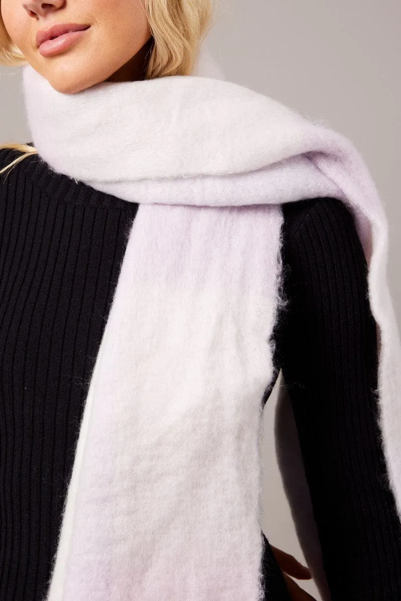 Multi Chunky Fluffy Tassel Scarf
