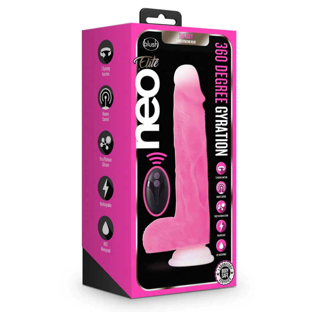 Neo Elite Roxy 8" Rotating Dildo With Remote & Suction Cup
